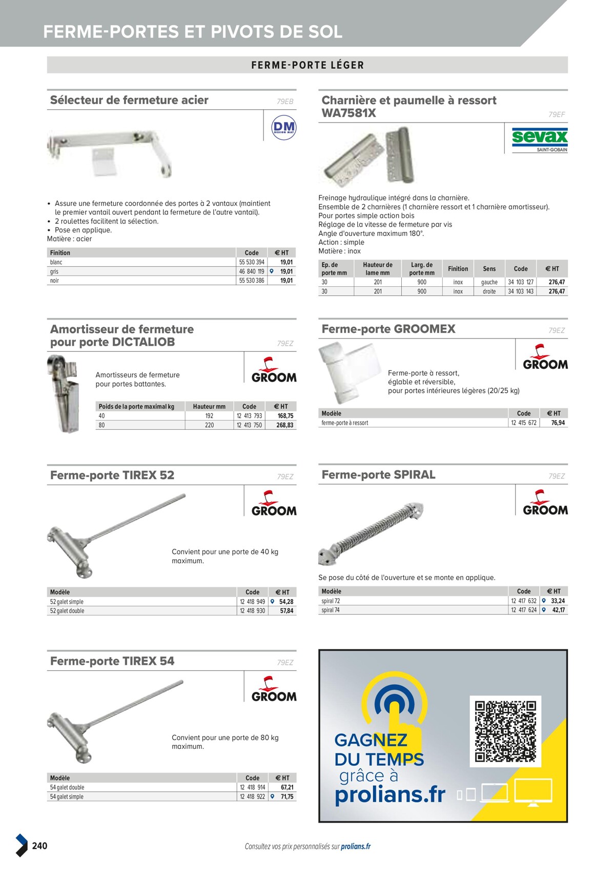 Catalogue PRO&DISPO L'OFFRE 100% STOCK DE PROLIANS, page 00242