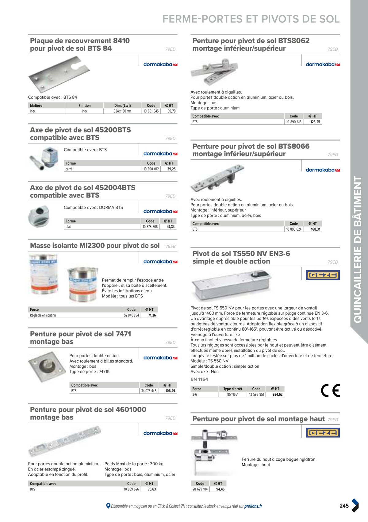 Catalogue PRO&DISPO L'OFFRE 100% STOCK DE PROLIANS, page 00247