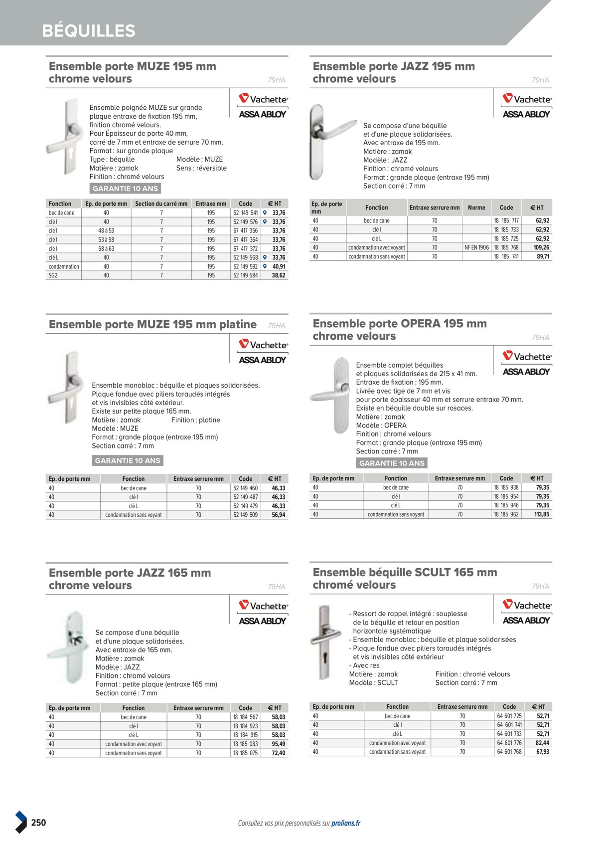 Catalogue PRO&DISPO L'OFFRE 100% STOCK DE PROLIANS, page 00252