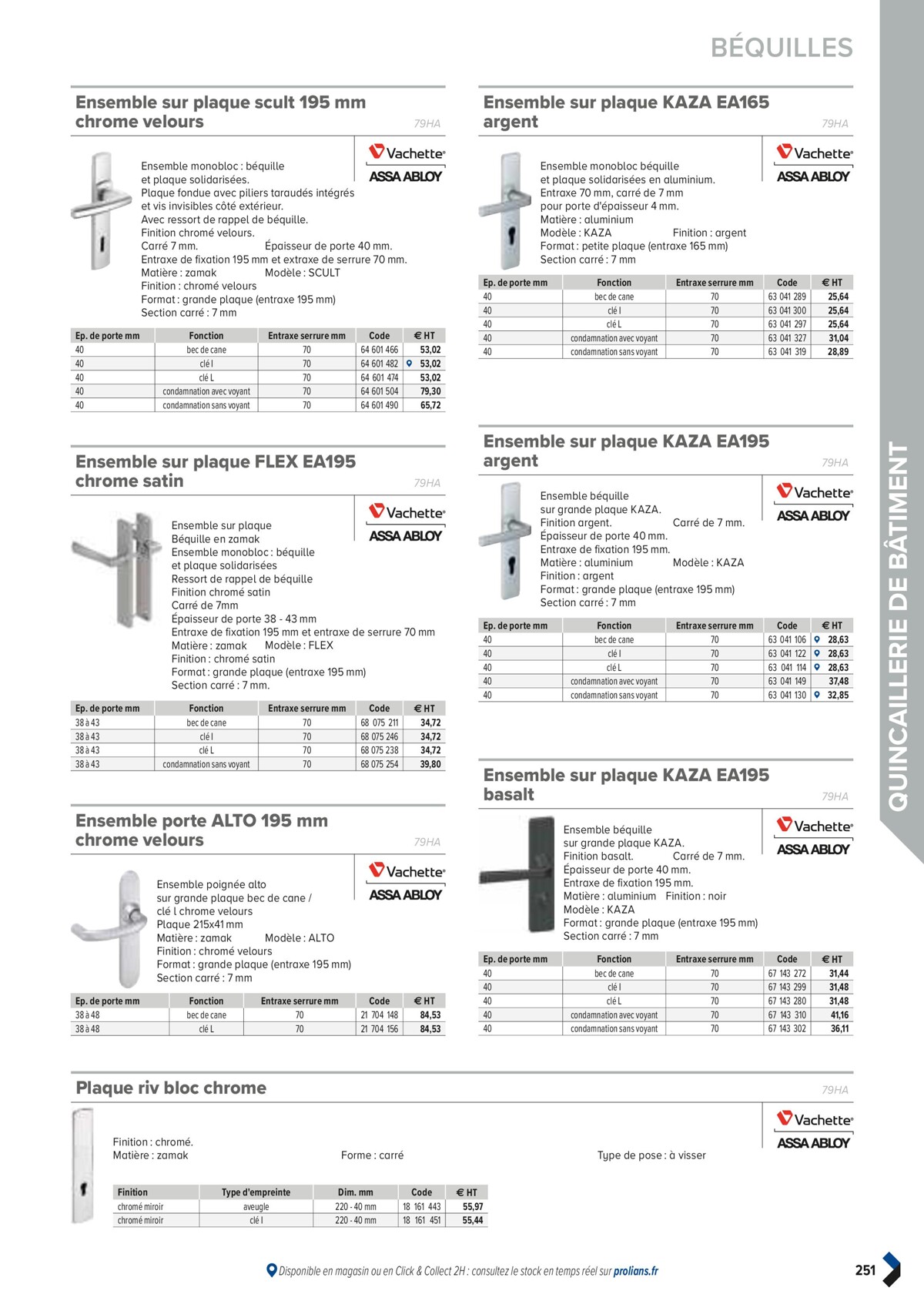 Catalogue PRO&DISPO L'OFFRE 100% STOCK DE PROLIANS, page 00253