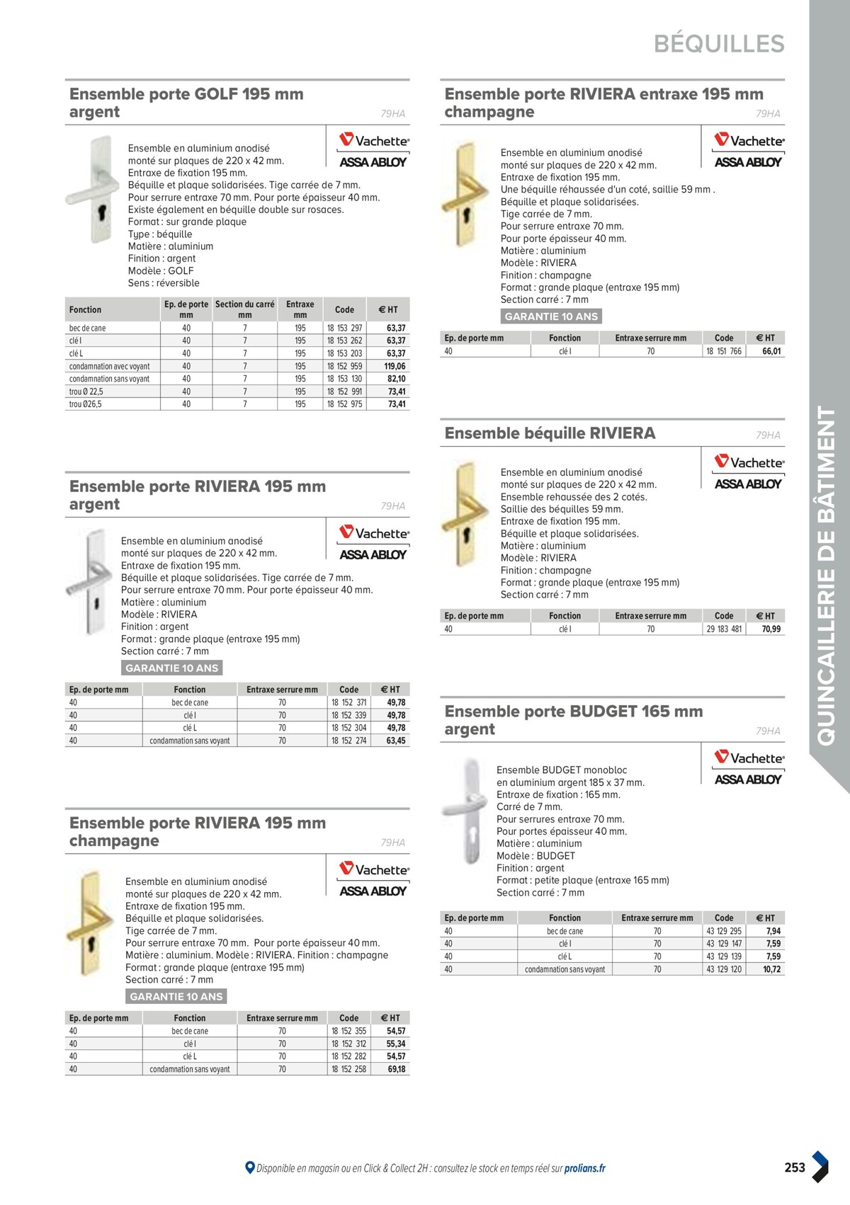 Catalogue PRO&DISPO L'OFFRE 100% STOCK DE PROLIANS, page 00255