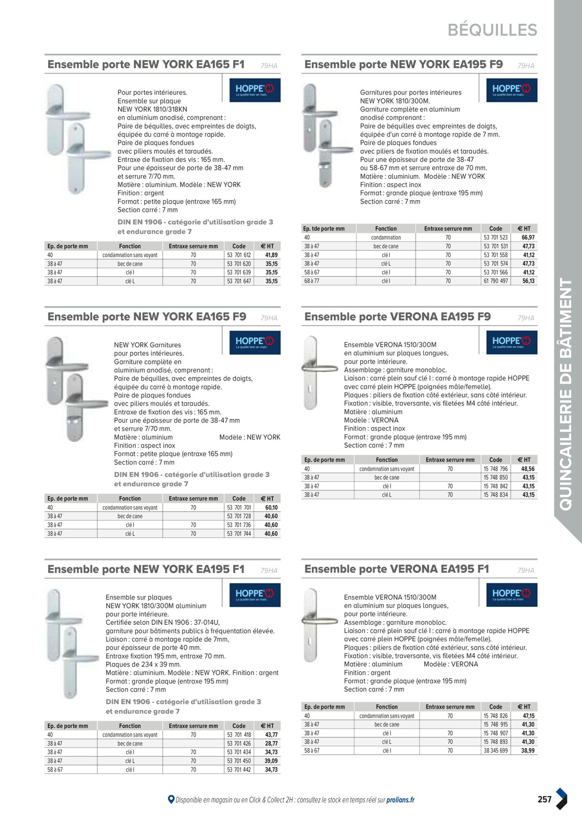 Catalogue PRO&DISPO L'OFFRE 100% STOCK DE PROLIANS, page 00259