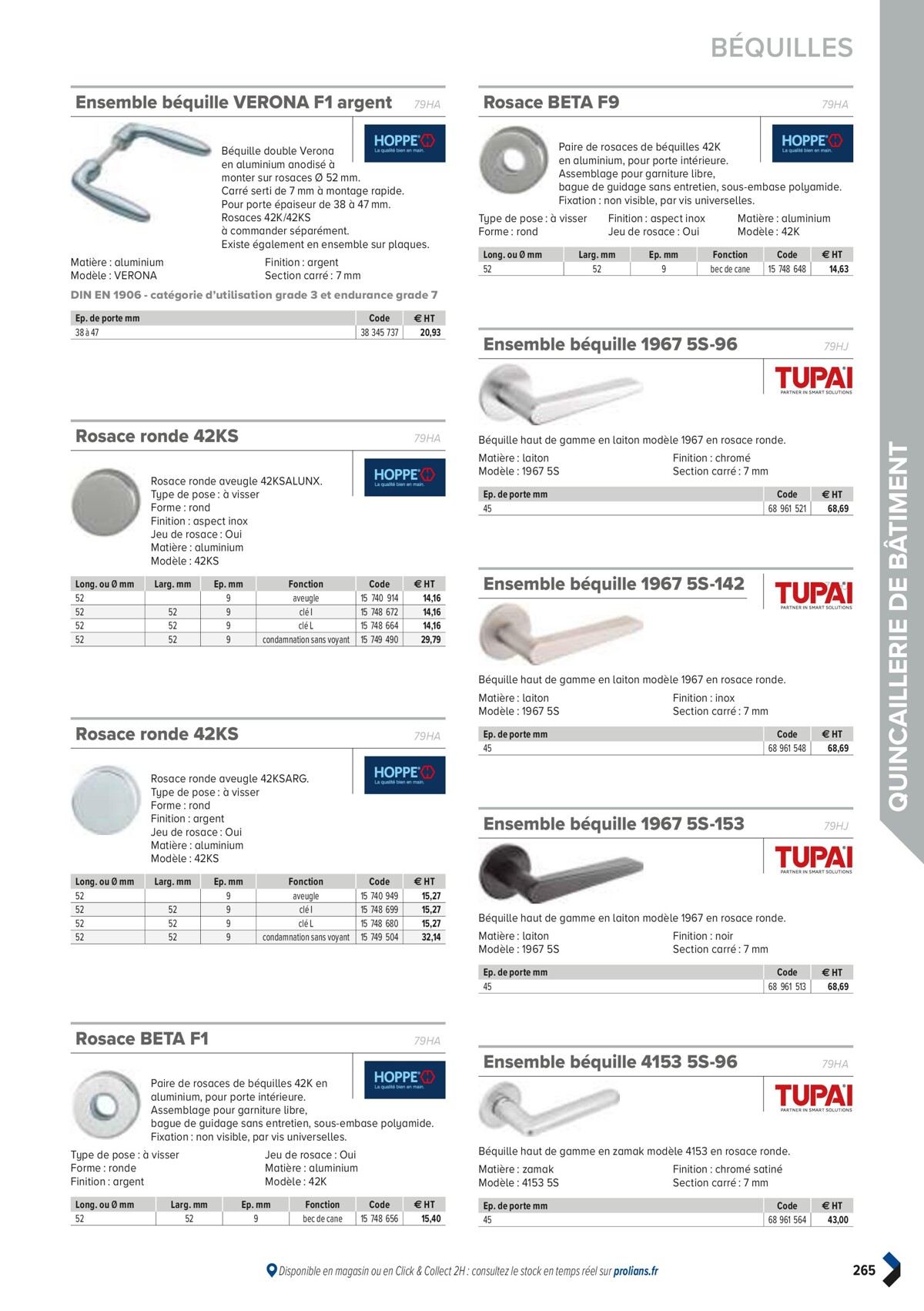 Catalogue PRO&DISPO L'OFFRE 100% STOCK DE PROLIANS, page 00267