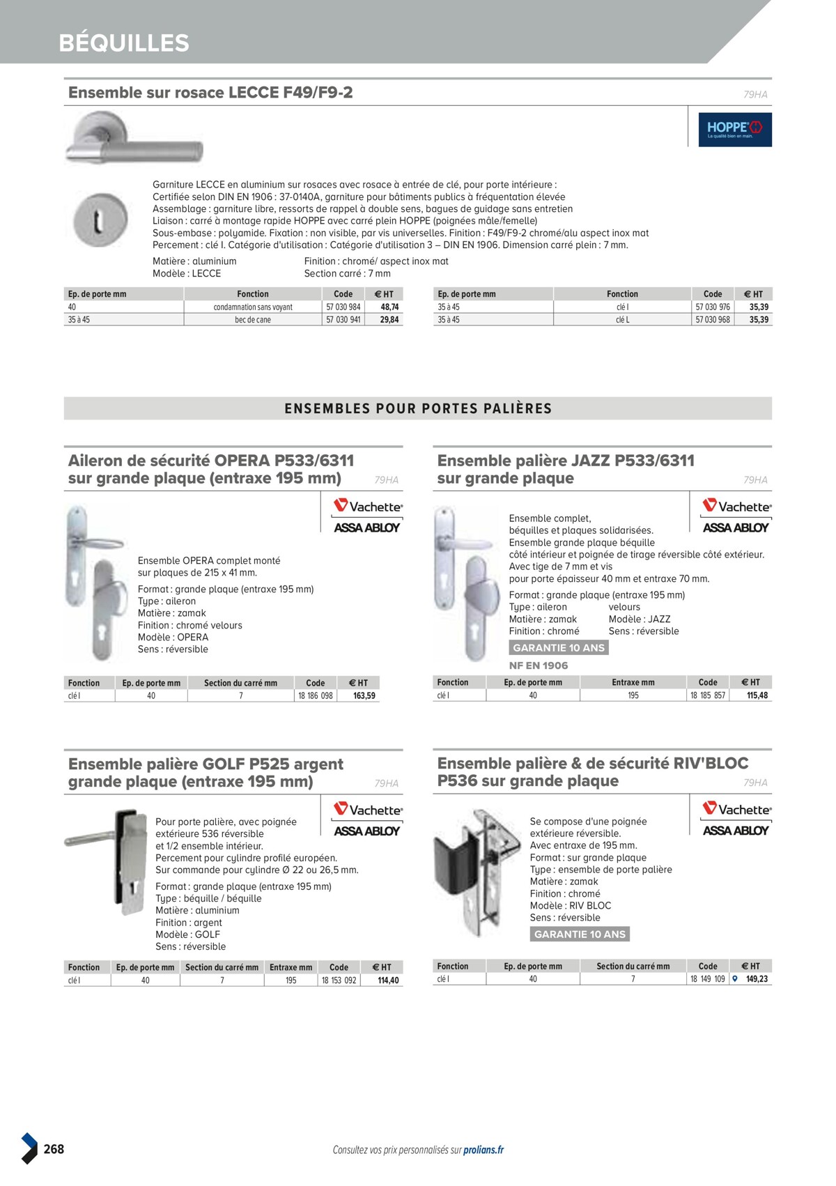 Catalogue PRO&DISPO L'OFFRE 100% STOCK DE PROLIANS, page 00270