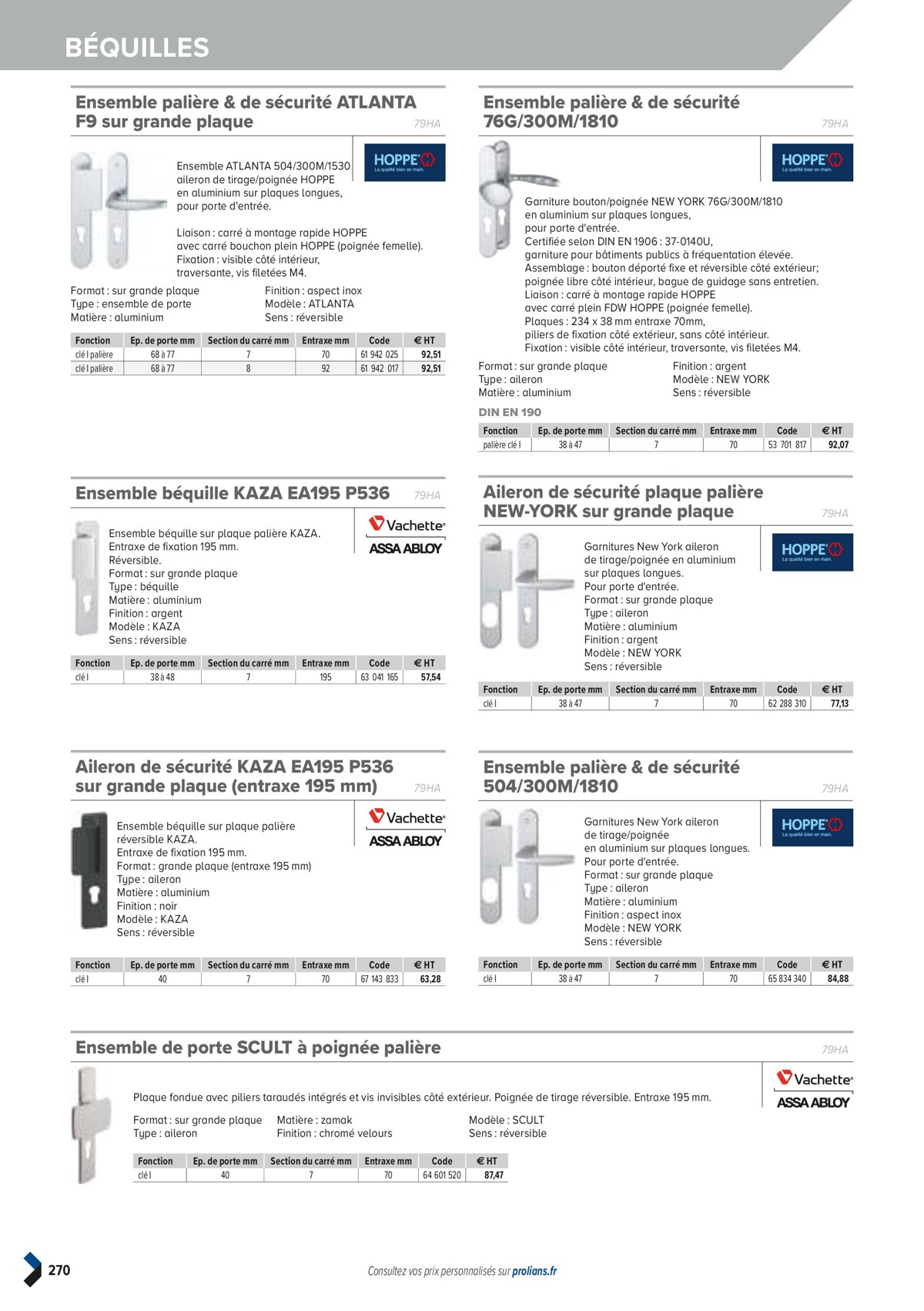 Catalogue PRO&DISPO L'OFFRE 100% STOCK DE PROLIANS, page 00272