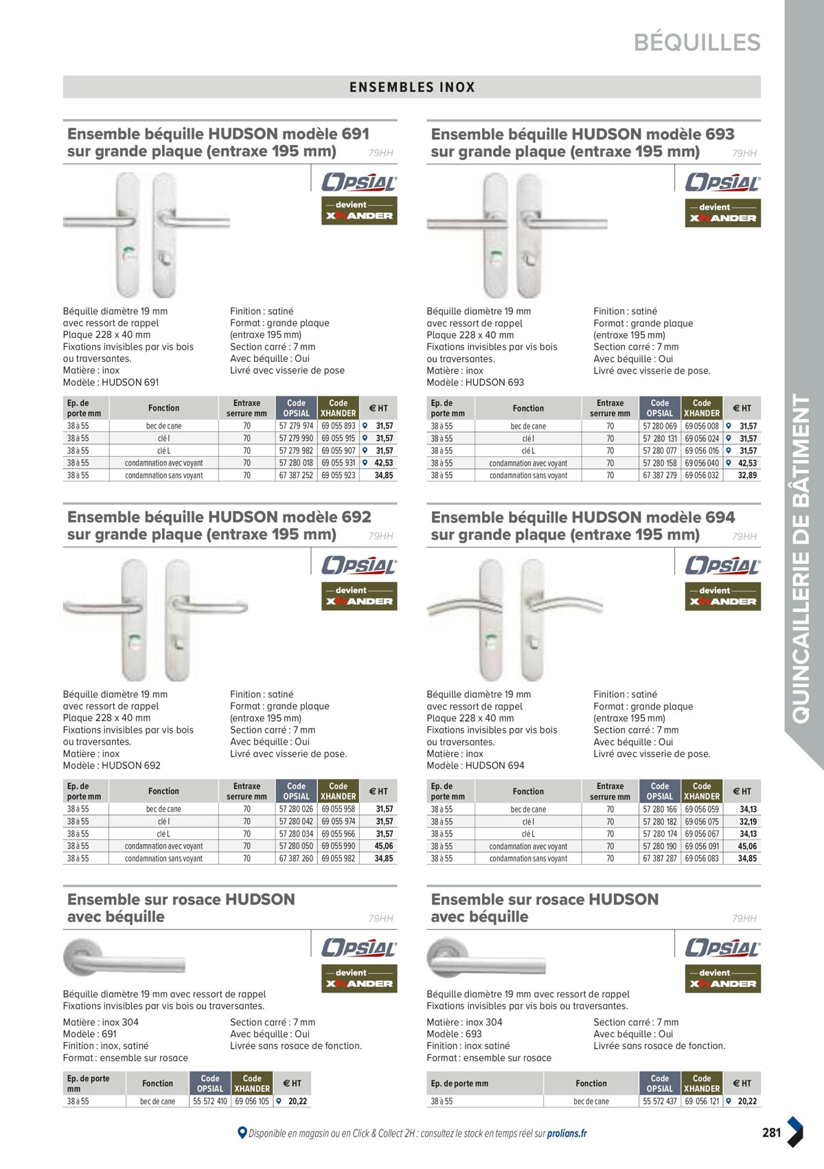 Catalogue PRO&DISPO L'OFFRE 100% STOCK DE PROLIANS, page 00283