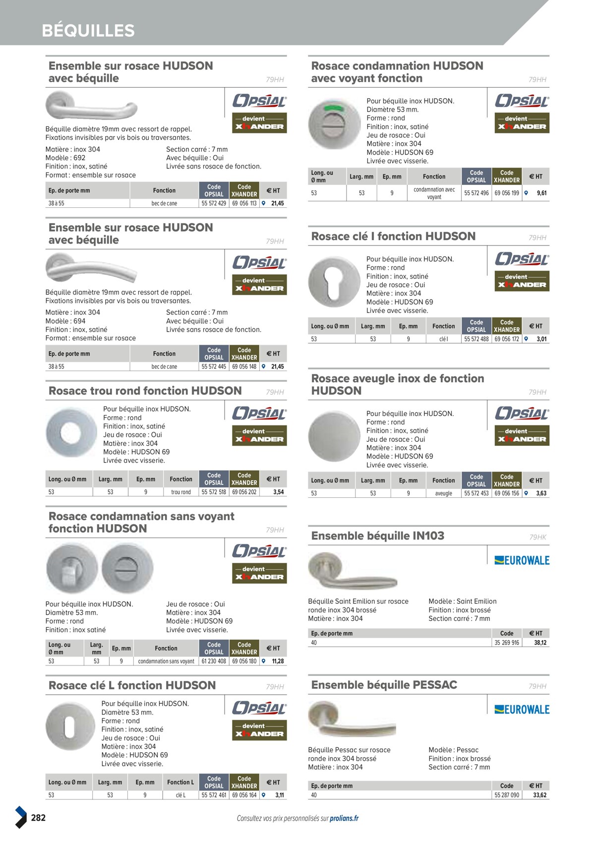 Catalogue PRO&DISPO L'OFFRE 100% STOCK DE PROLIANS, page 00284