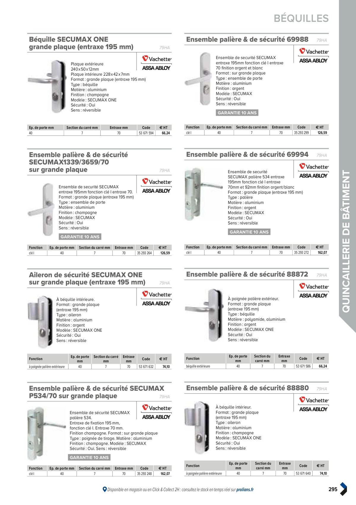 Catalogue PRO&DISPO L'OFFRE 100% STOCK DE PROLIANS, page 00297