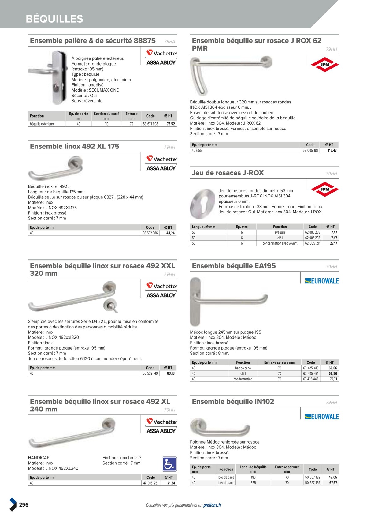 Catalogue PRO&DISPO L'OFFRE 100% STOCK DE PROLIANS, page 00298