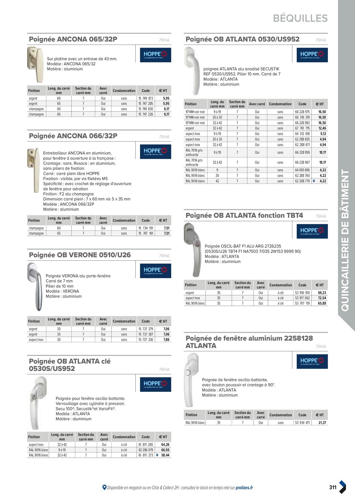 Catalogue PRO&DISPO L'OFFRE 100% STOCK DE PROLIANS, page 00313