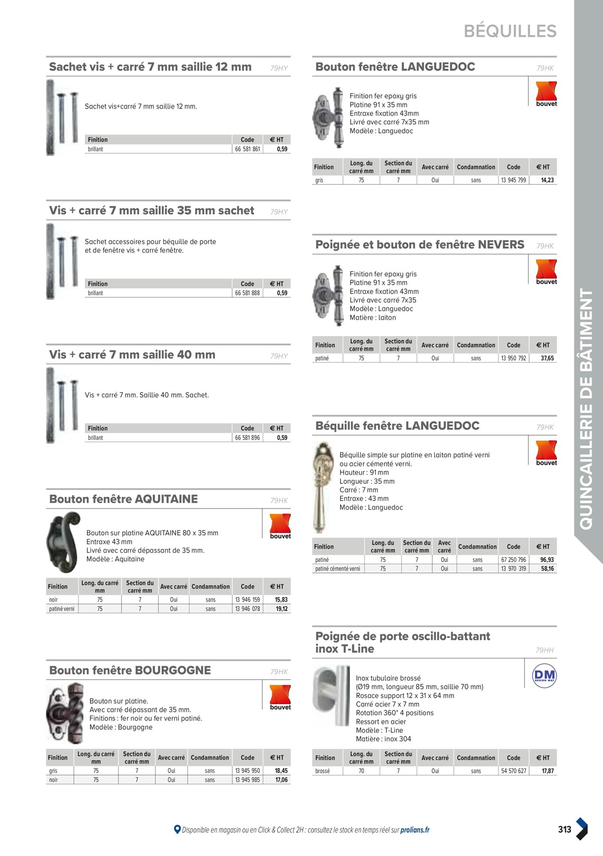 Catalogue PRO&DISPO L'OFFRE 100% STOCK DE PROLIANS, page 00315