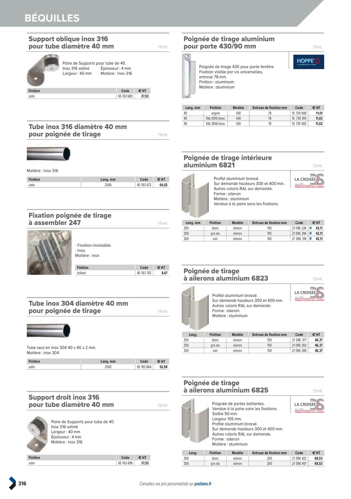 Catalogue PRO&DISPO L'OFFRE 100% STOCK DE PROLIANS, page 00318