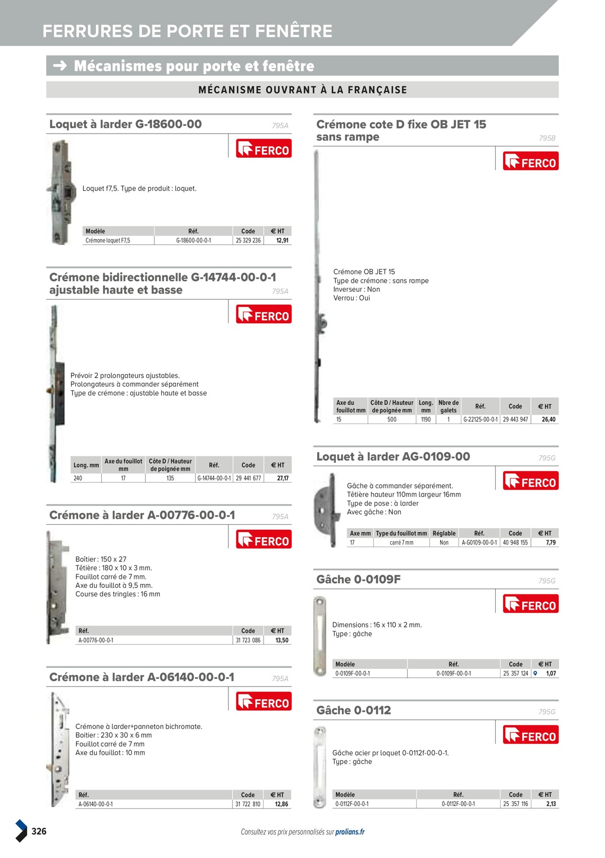 Catalogue PRO&DISPO L'OFFRE 100% STOCK DE PROLIANS, page 00328