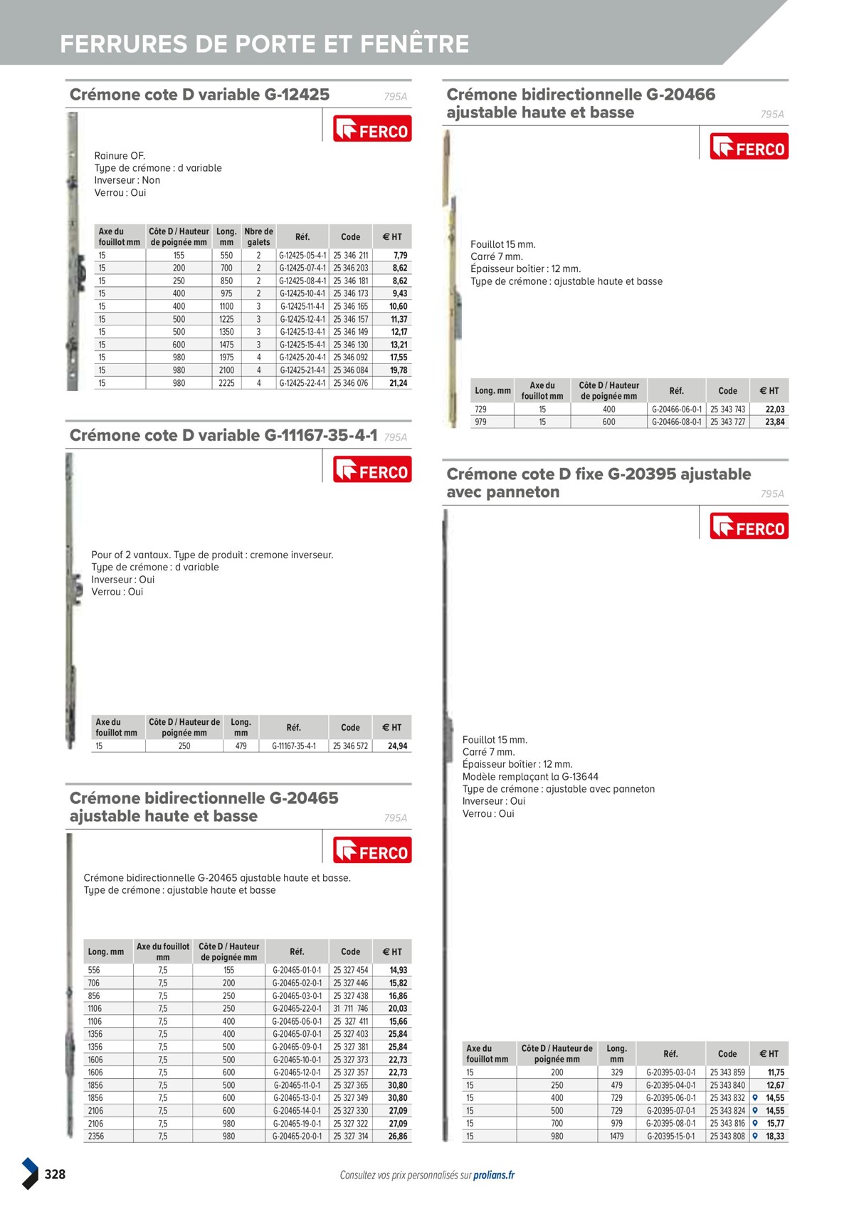 Catalogue PRO&DISPO L'OFFRE 100% STOCK DE PROLIANS, page 00330