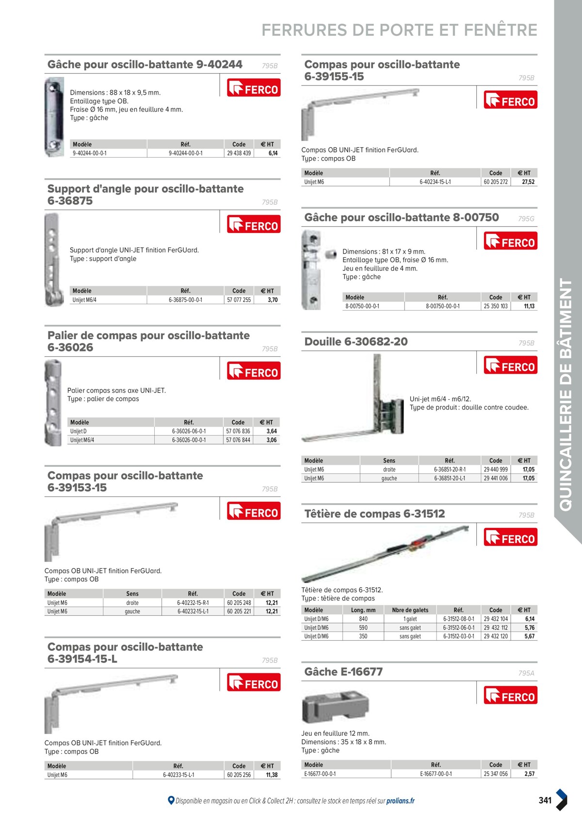 Catalogue PRO&DISPO L'OFFRE 100% STOCK DE PROLIANS, page 00343