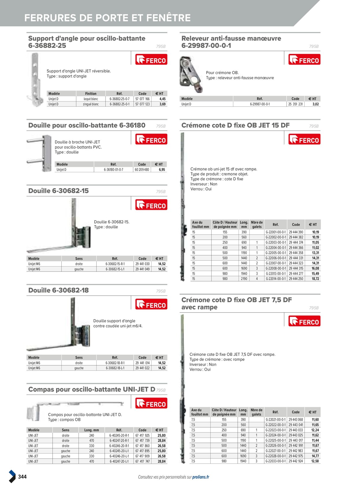 Catalogue PRO&DISPO L'OFFRE 100% STOCK DE PROLIANS, page 00346