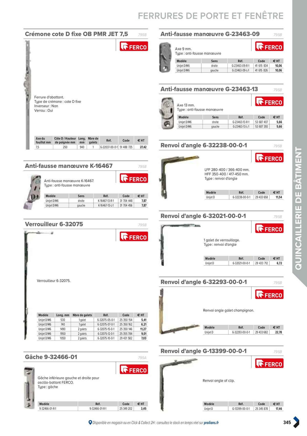 Catalogue PRO&DISPO L'OFFRE 100% STOCK DE PROLIANS, page 00347