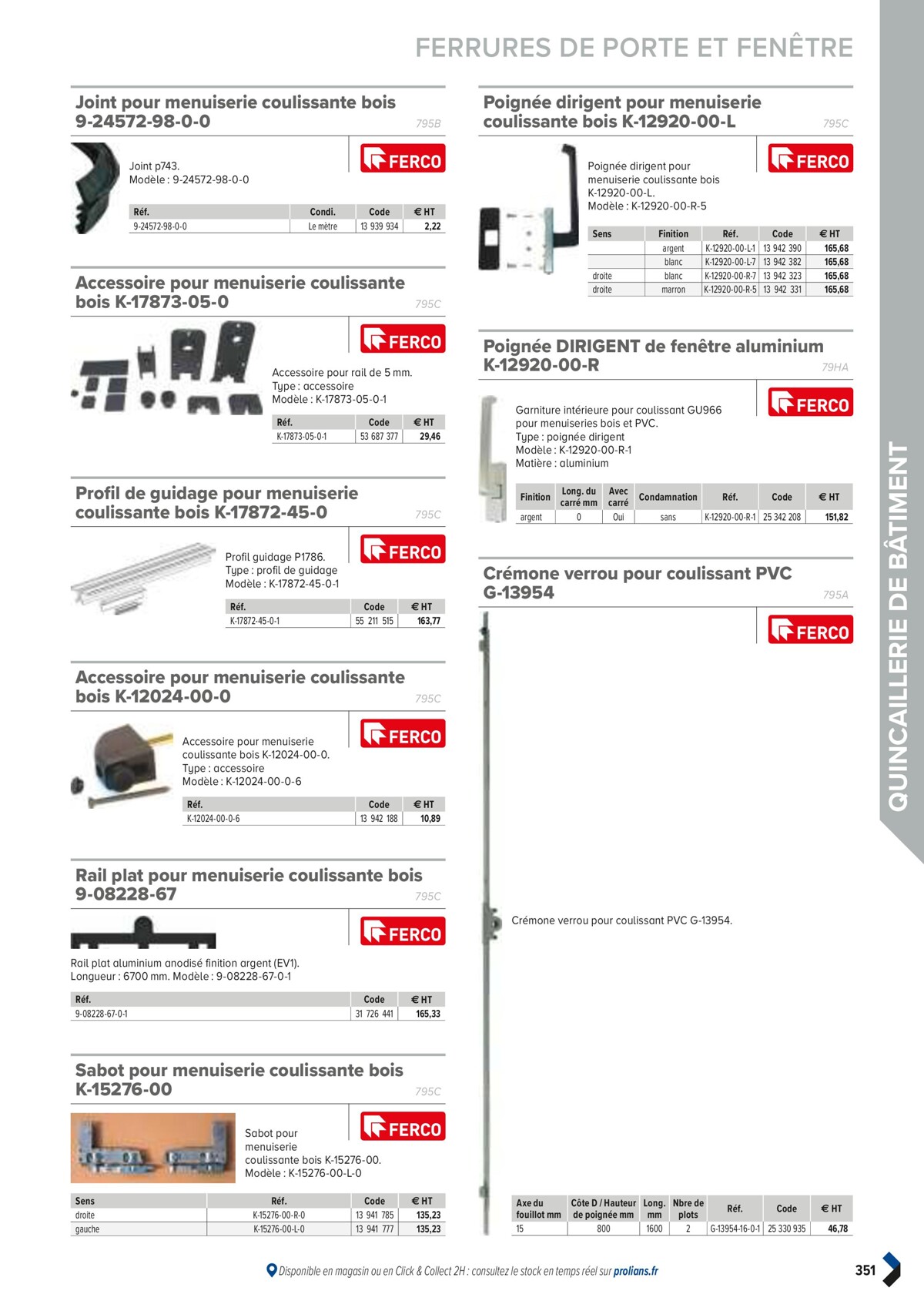 Catalogue PRO&DISPO L'OFFRE 100% STOCK DE PROLIANS, page 00353