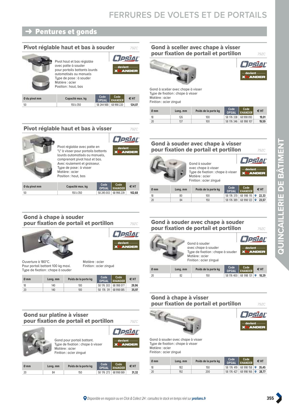 Catalogue PRO&DISPO L'OFFRE 100% STOCK DE PROLIANS, page 00357