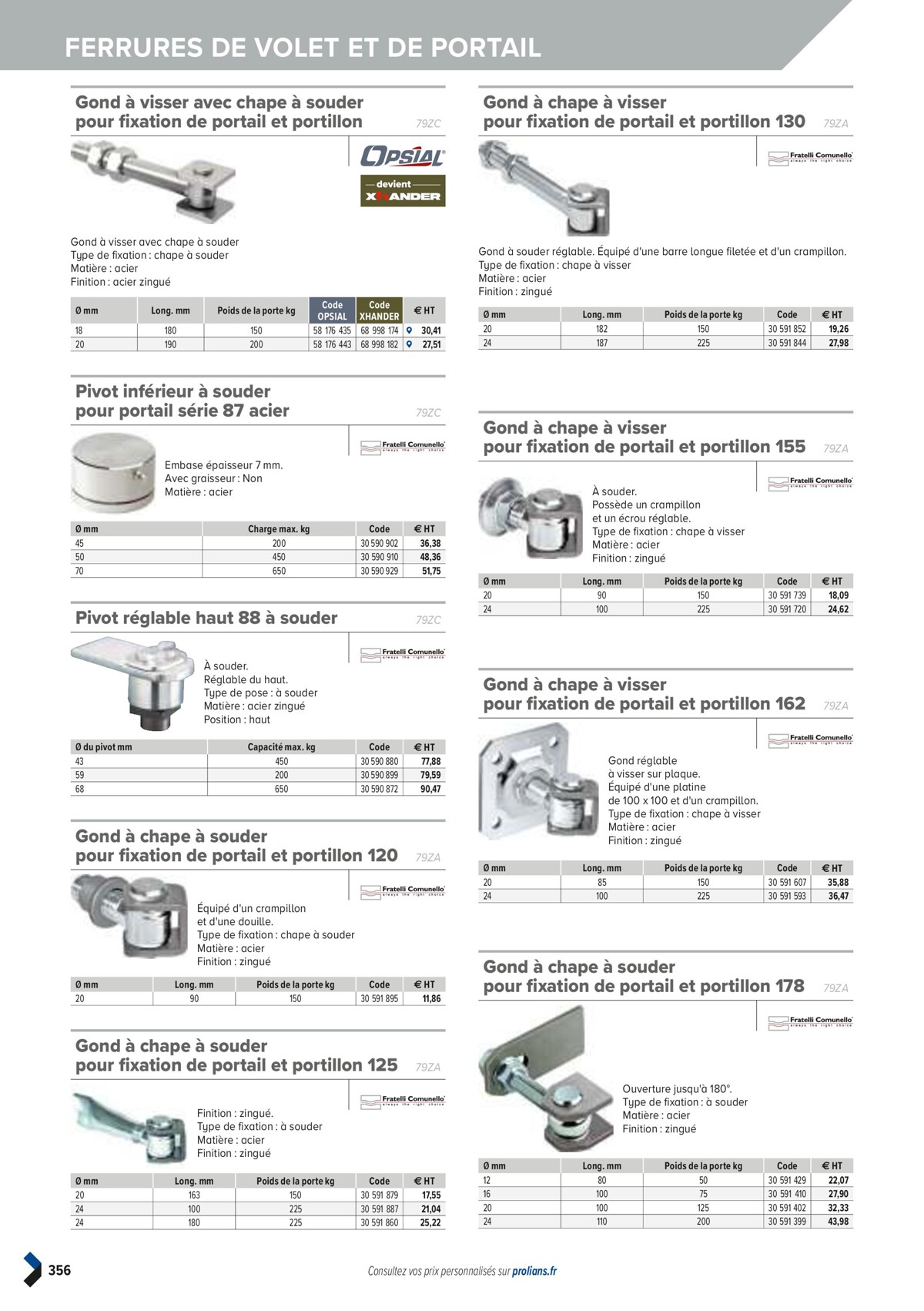 Catalogue PRO&DISPO L'OFFRE 100% STOCK DE PROLIANS, page 00358