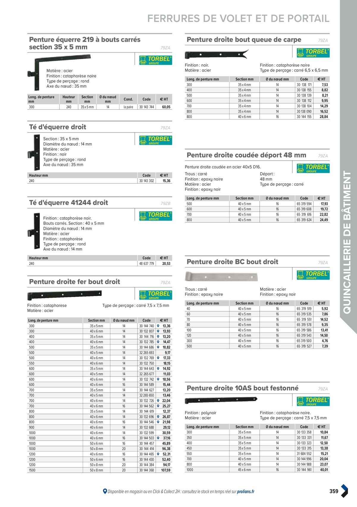 Catalogue PRO&DISPO L'OFFRE 100% STOCK DE PROLIANS, page 00361