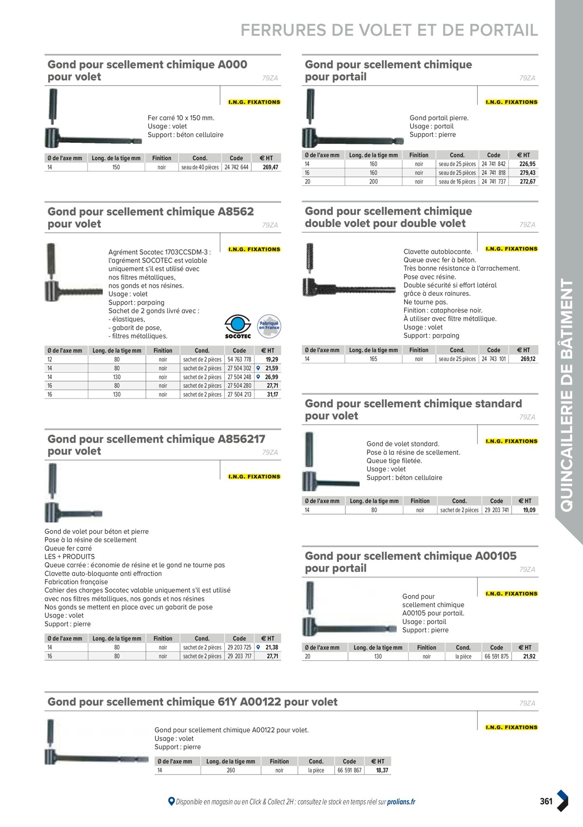 Catalogue PRO&DISPO L'OFFRE 100% STOCK DE PROLIANS, page 00363