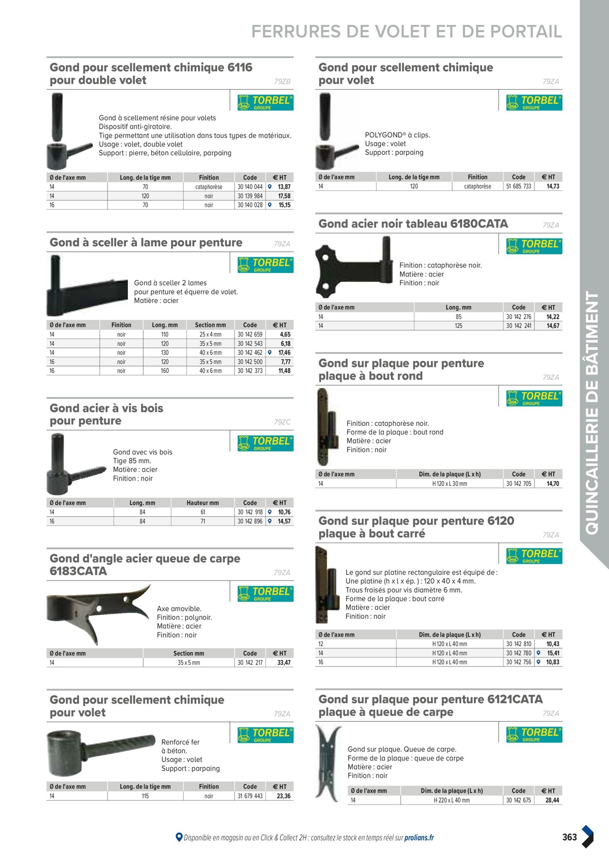 Catalogue PRO&DISPO L'OFFRE 100% STOCK DE PROLIANS, page 00365