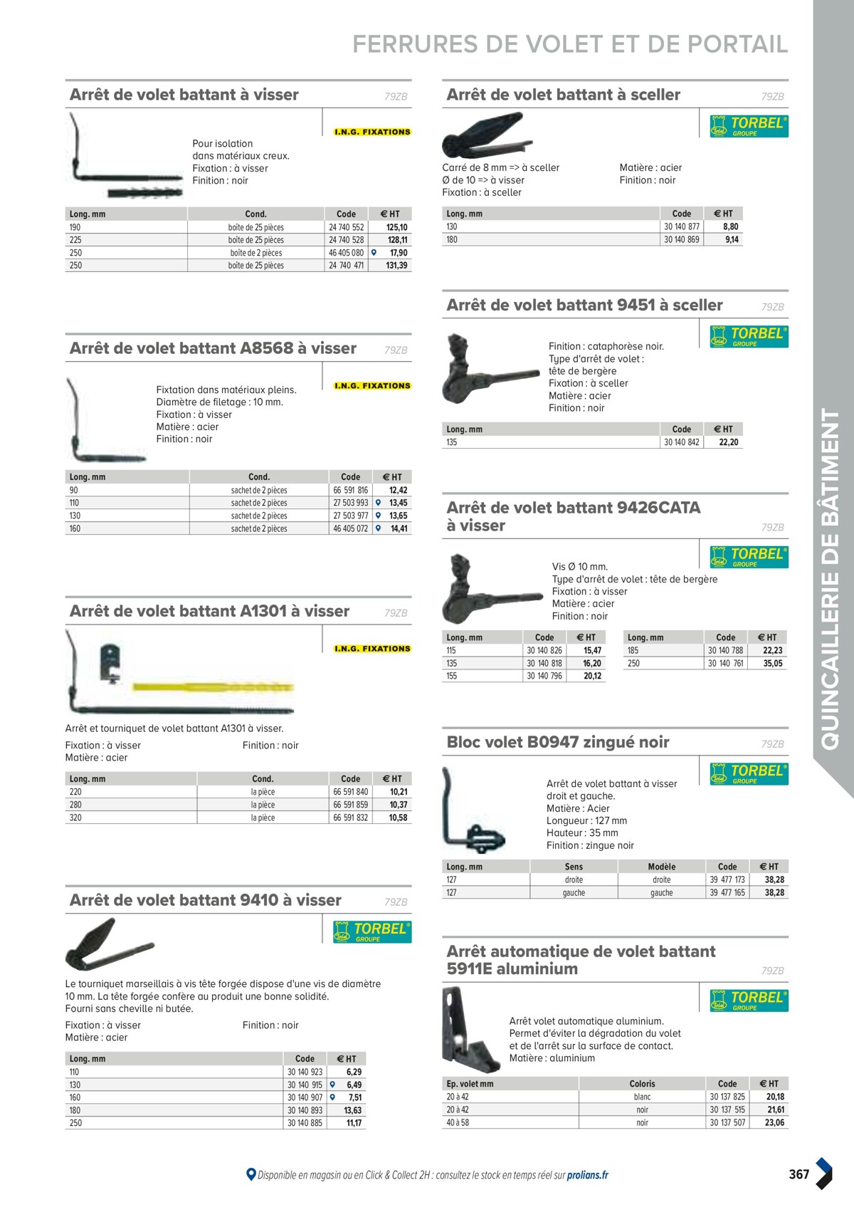 Catalogue PRO&DISPO L'OFFRE 100% STOCK DE PROLIANS, page 00369