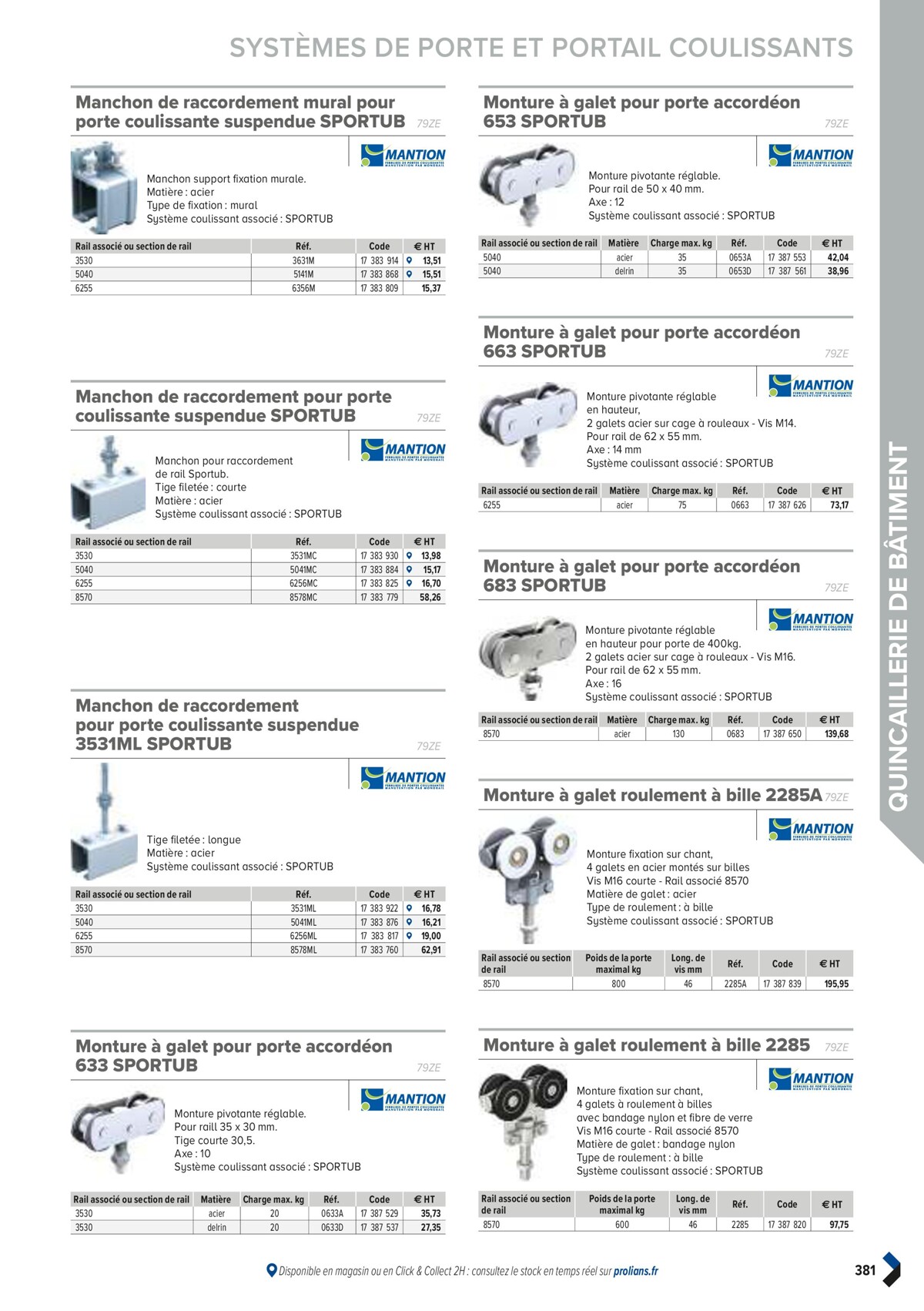 Catalogue PRO&DISPO L'OFFRE 100% STOCK DE PROLIANS, page 00383