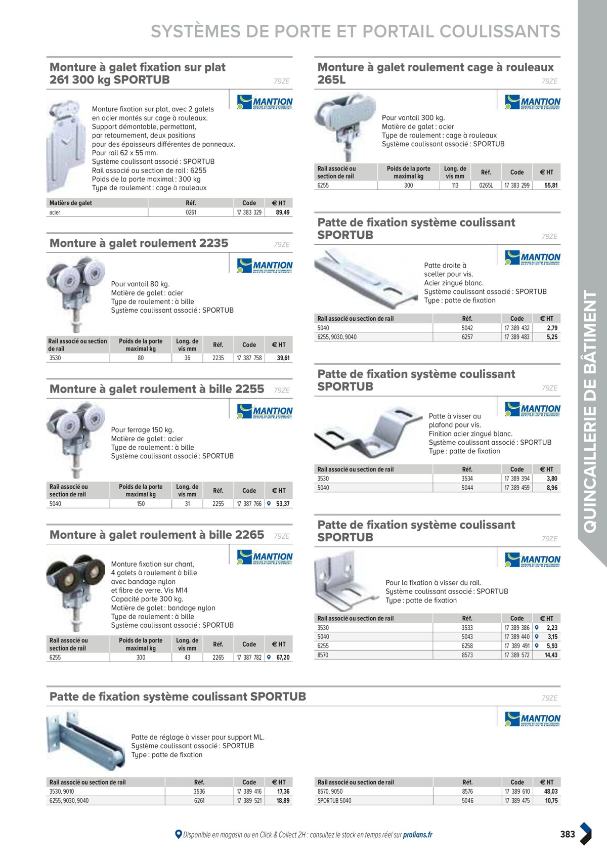 Catalogue PRO&DISPO L'OFFRE 100% STOCK DE PROLIANS, page 00385