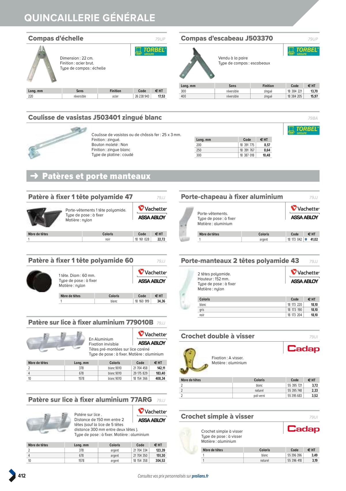 Catalogue PRO&DISPO L'OFFRE 100% STOCK DE PROLIANS, page 00414