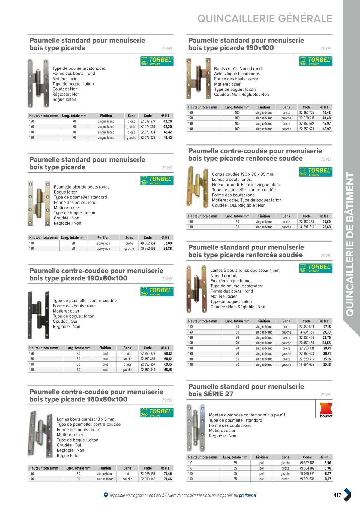 Catalogue PRO&DISPO L'OFFRE 100% STOCK DE PROLIANS, page 00419