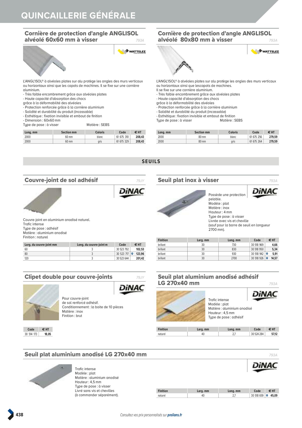 Catalogue PRO&DISPO L'OFFRE 100% STOCK DE PROLIANS, page 00440