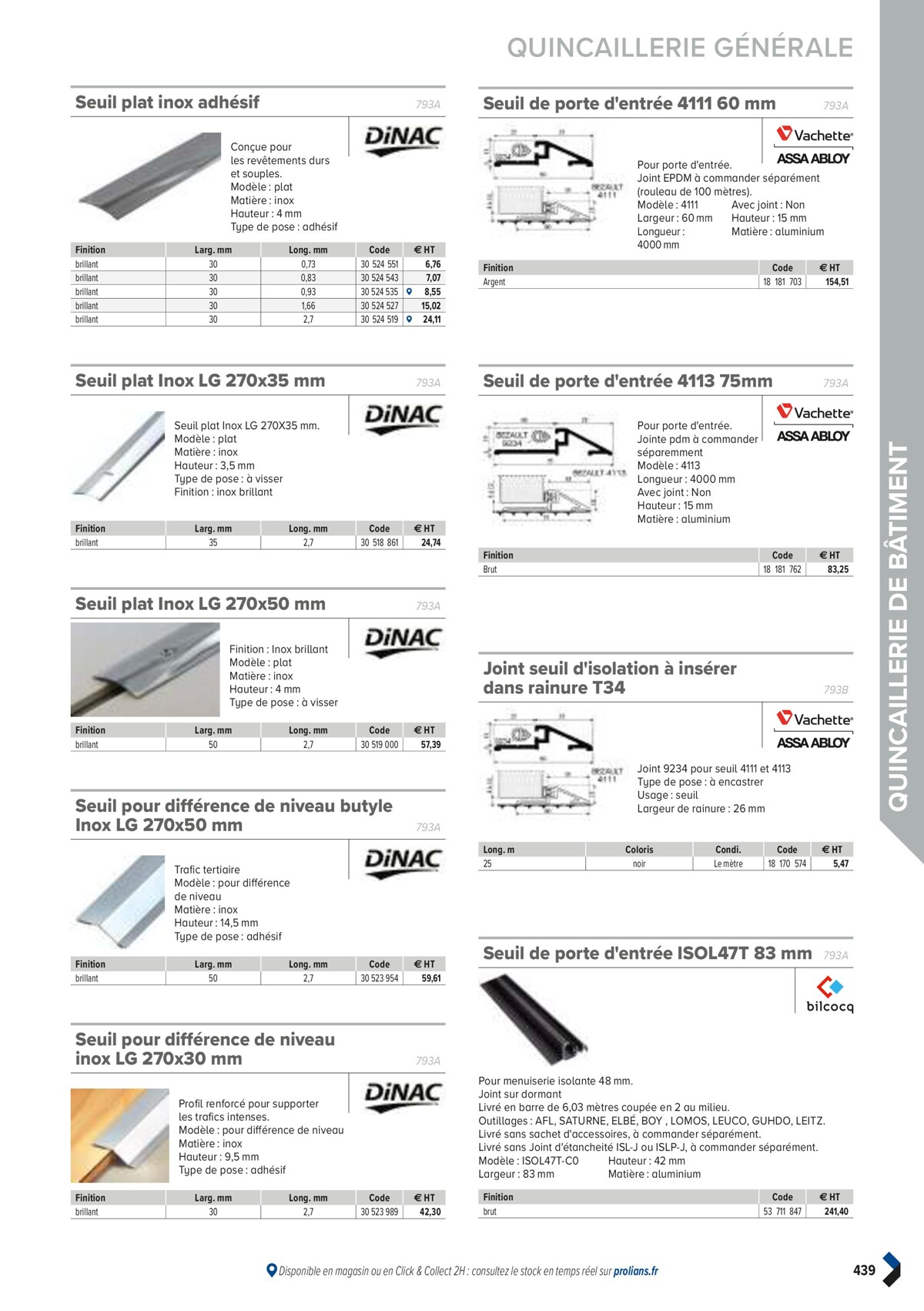 Catalogue PRO&DISPO L'OFFRE 100% STOCK DE PROLIANS, page 00441