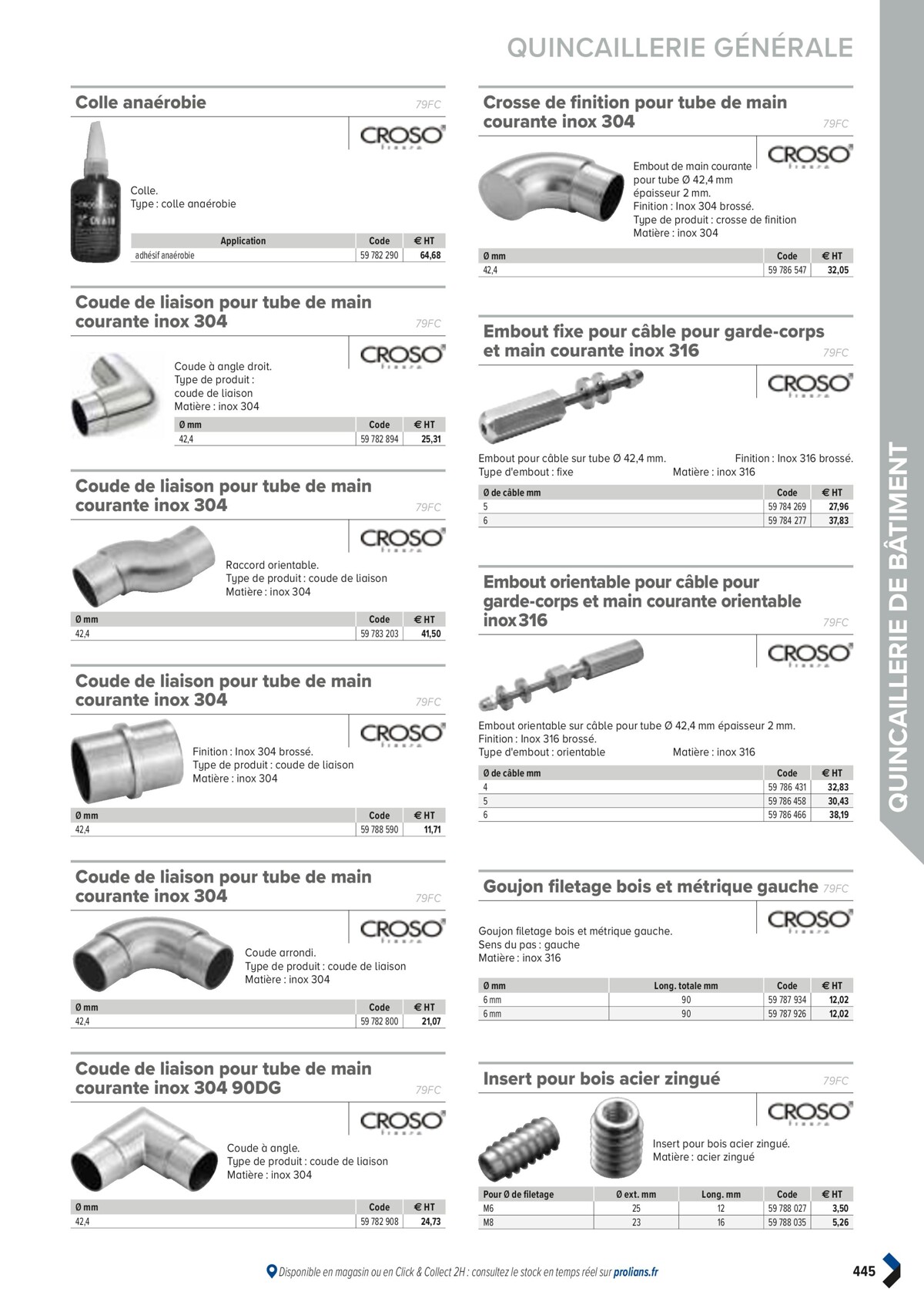 Catalogue PRO&DISPO L'OFFRE 100% STOCK DE PROLIANS, page 00447