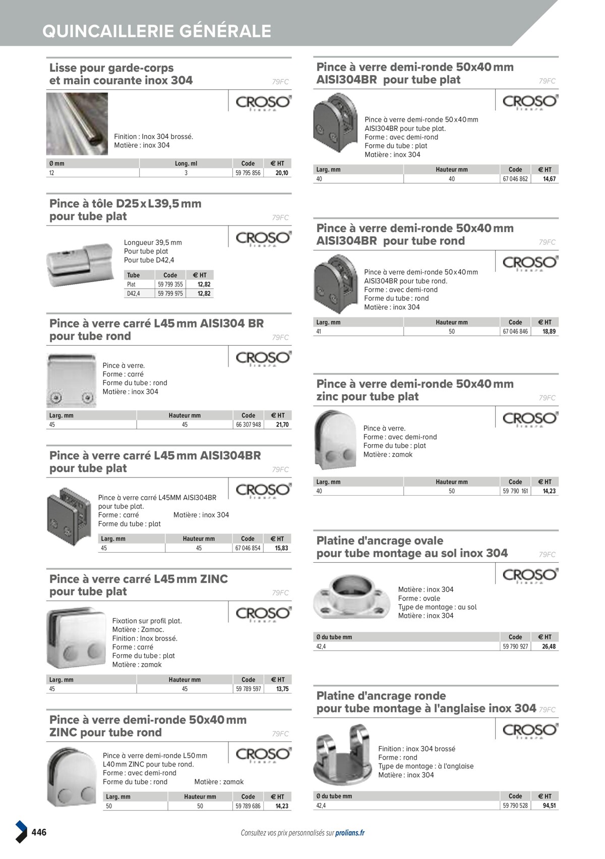 Catalogue PRO&DISPO L'OFFRE 100% STOCK DE PROLIANS, page 00448
