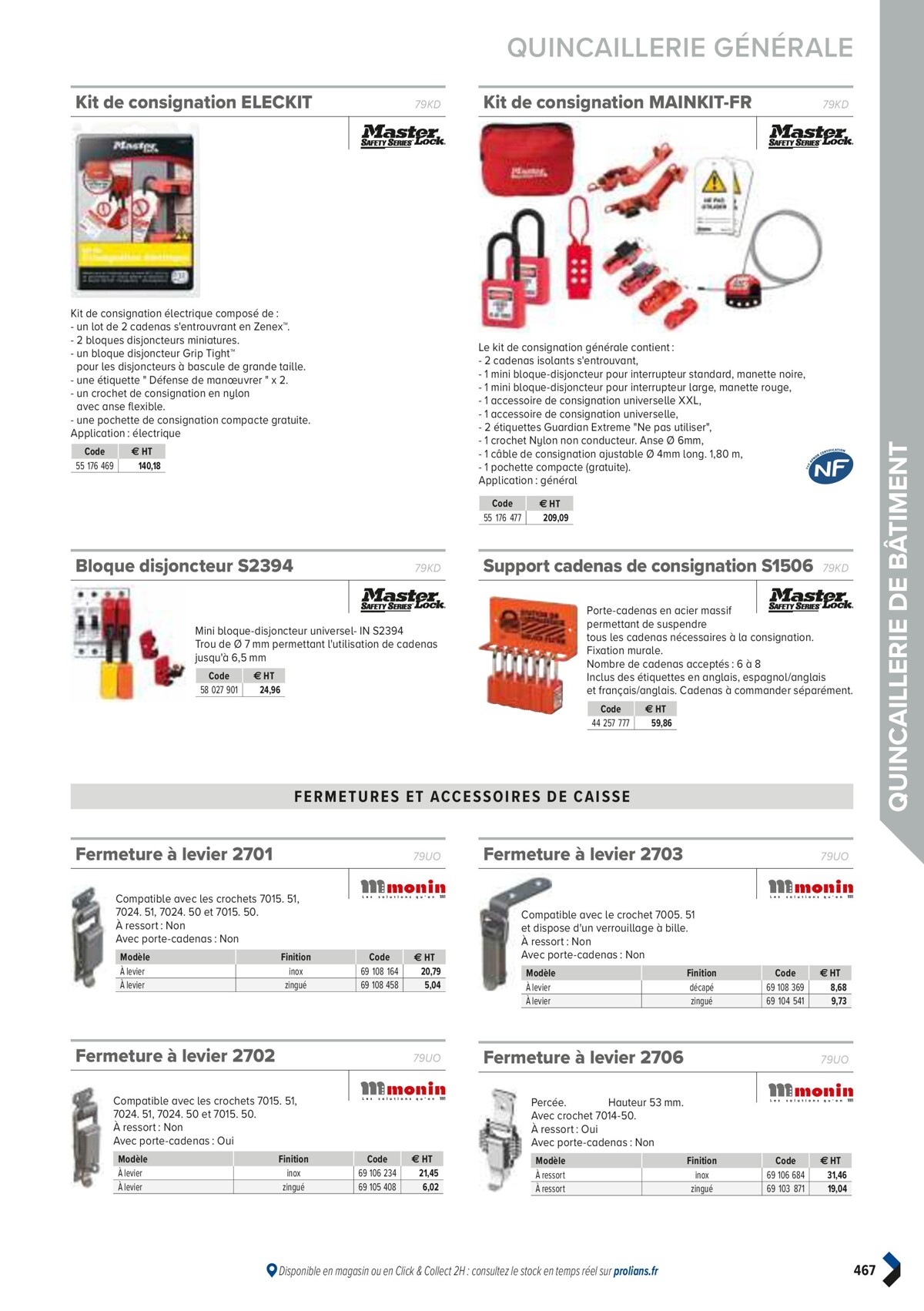 Catalogue PRO&DISPO L'OFFRE 100% STOCK DE PROLIANS, page 00469