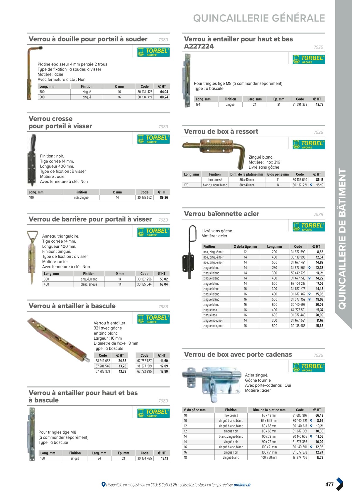 Catalogue PRO&DISPO L'OFFRE 100% STOCK DE PROLIANS, page 00479