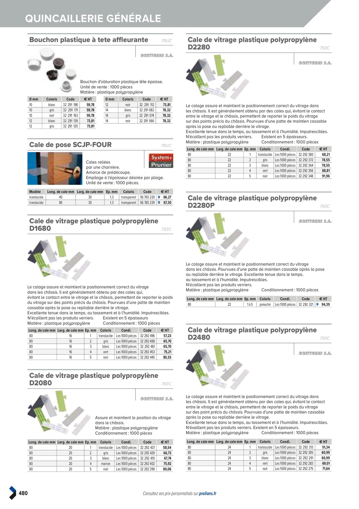 Catalogue PRO&DISPO L'OFFRE 100% STOCK DE PROLIANS, page 00482