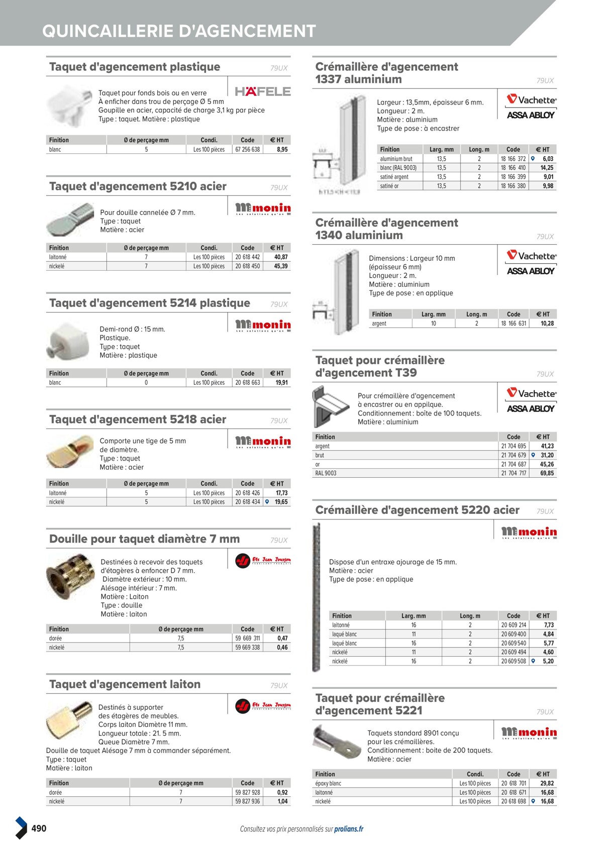 Catalogue PRO&DISPO L'OFFRE 100% STOCK DE PROLIANS, page 00492