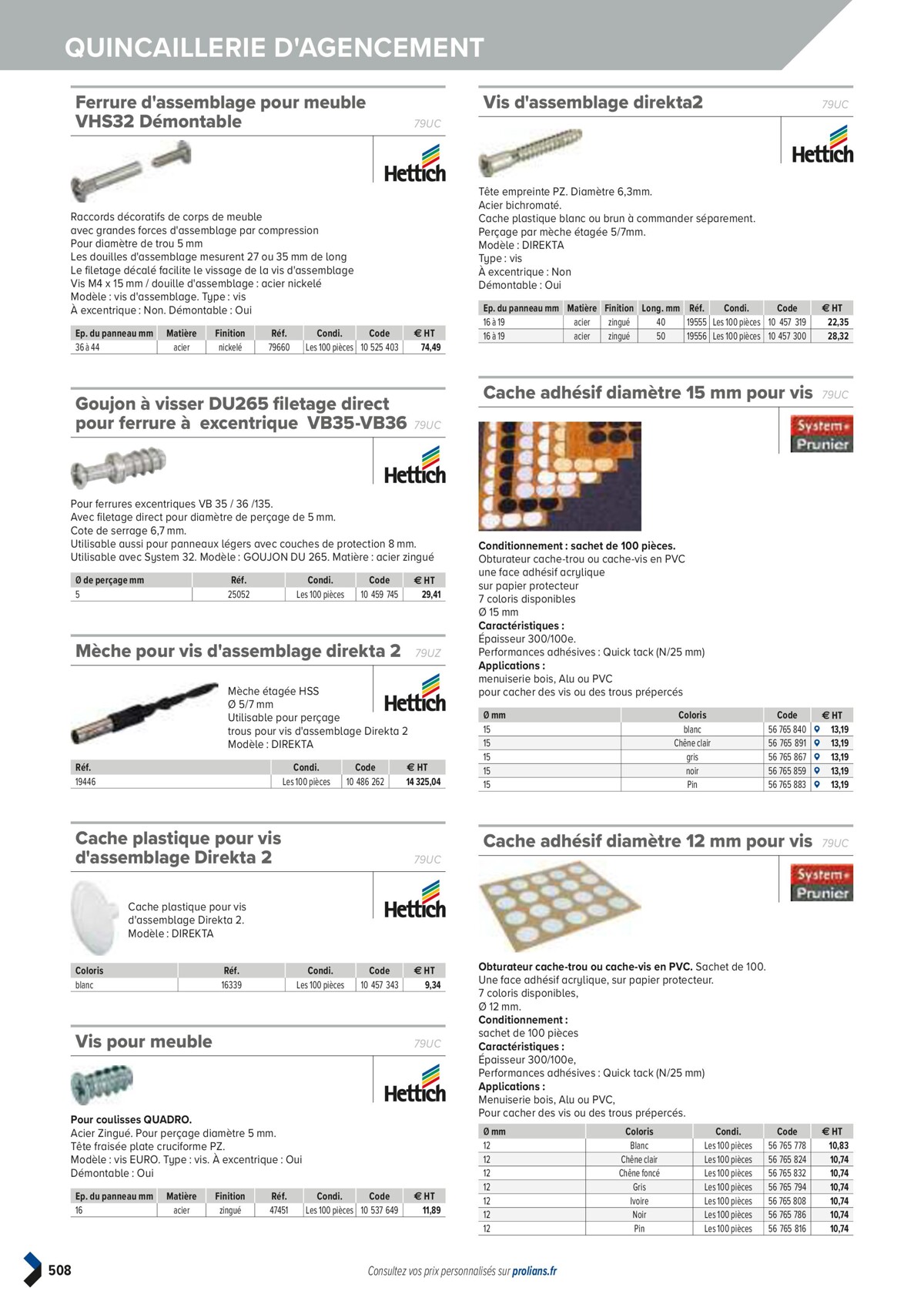 Catalogue PRO&DISPO L'OFFRE 100% STOCK DE PROLIANS, page 00510