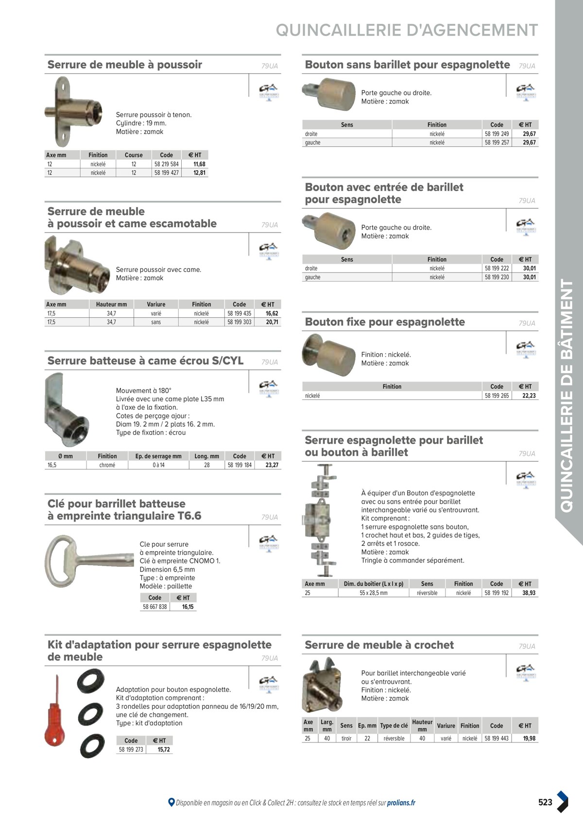 Catalogue PRO&DISPO L'OFFRE 100% STOCK DE PROLIANS, page 00525