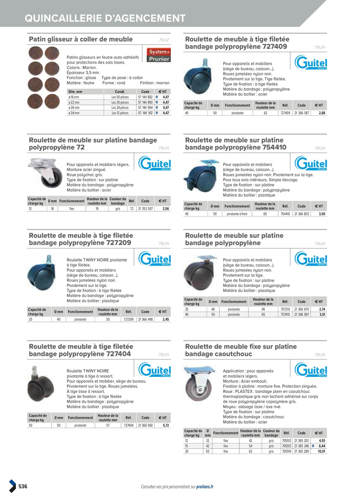 Catalogue PRO&DISPO L'OFFRE 100% STOCK DE PROLIANS, page 00538