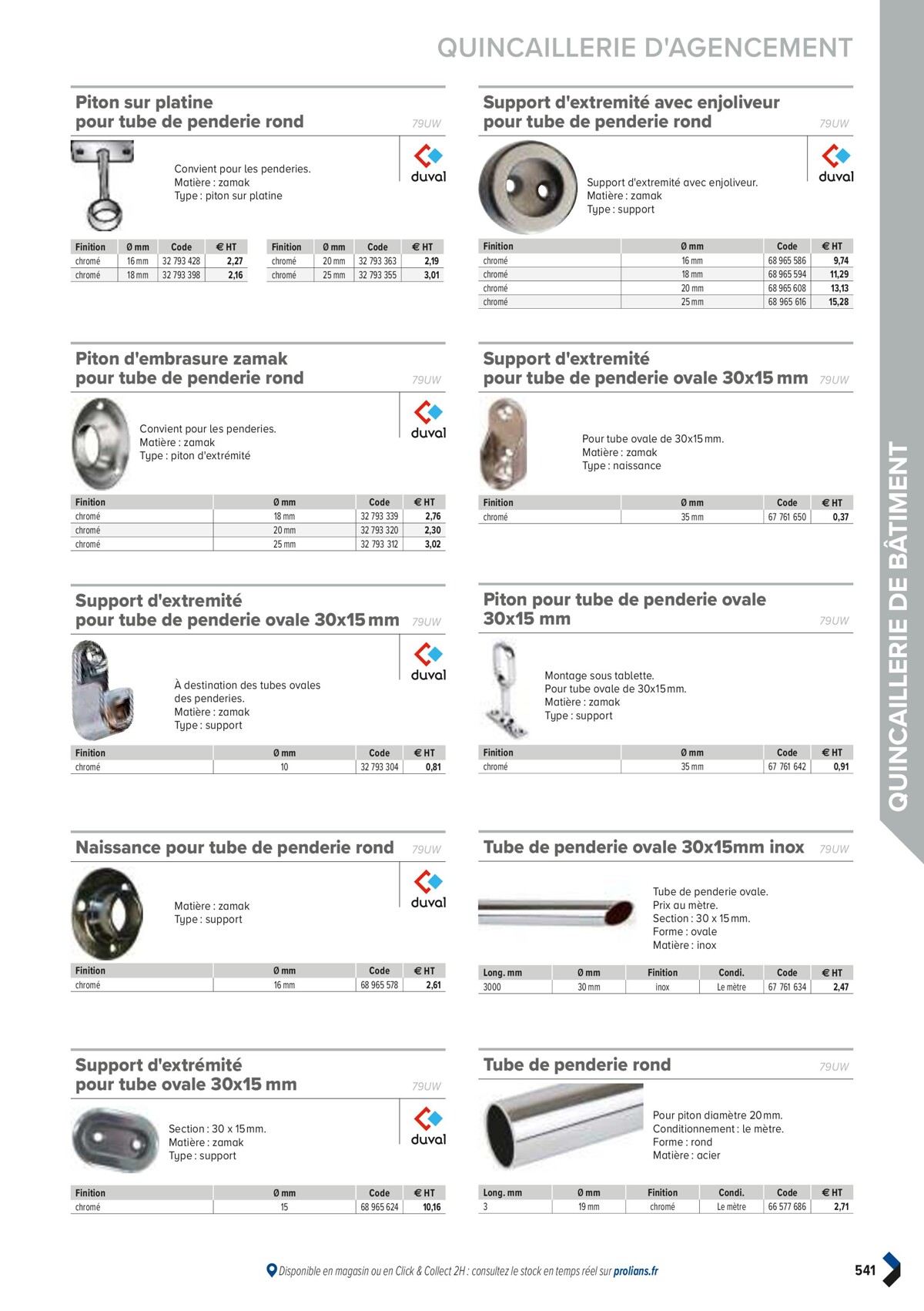 Catalogue PRO&DISPO L'OFFRE 100% STOCK DE PROLIANS, page 00543