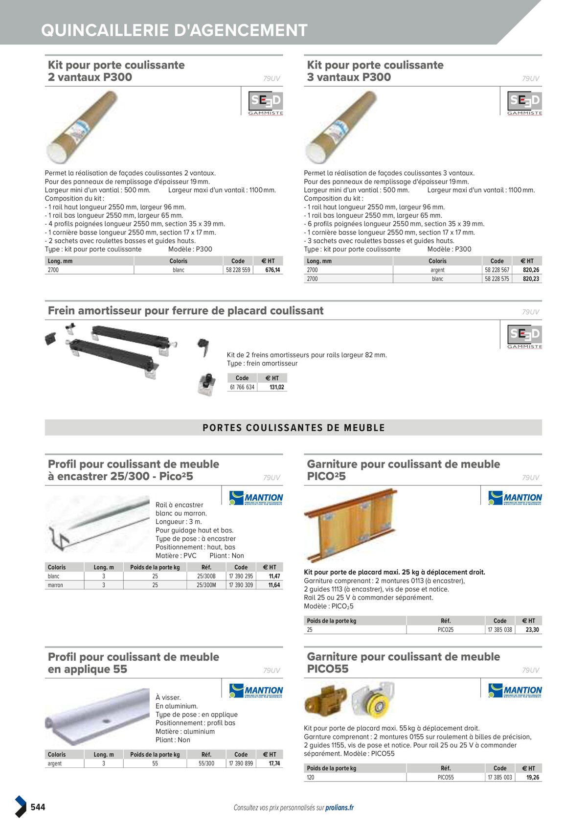 Catalogue PRO&DISPO L'OFFRE 100% STOCK DE PROLIANS, page 00546