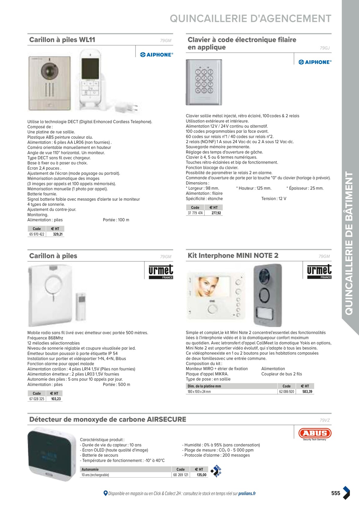 Catalogue PRO&DISPO L'OFFRE 100% STOCK DE PROLIANS, page 00557