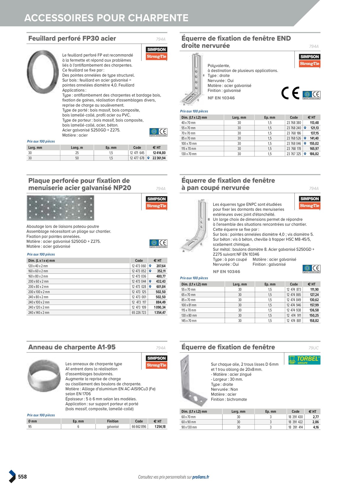 Catalogue PRO&DISPO L'OFFRE 100% STOCK DE PROLIANS, page 00560