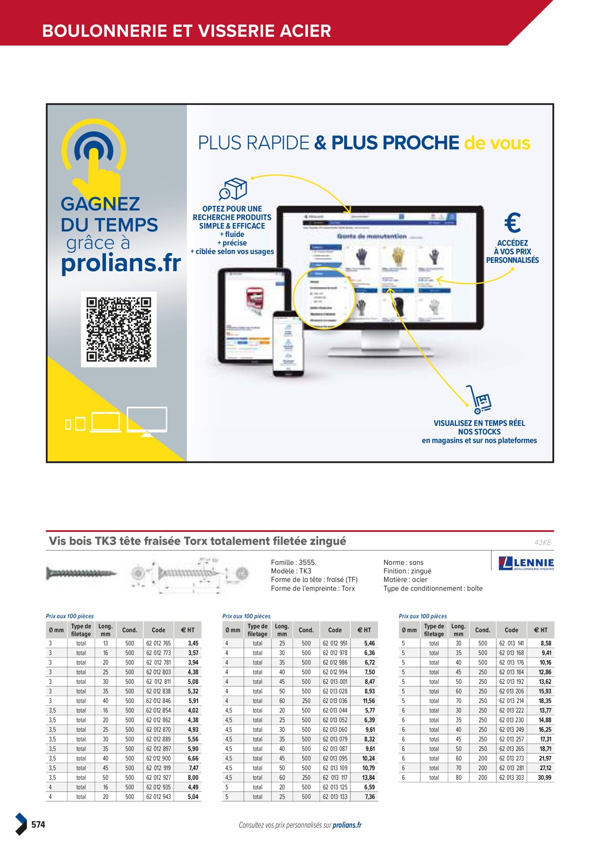 Catalogue PRO&DISPO L'OFFRE 100% STOCK DE PROLIANS, page 00576