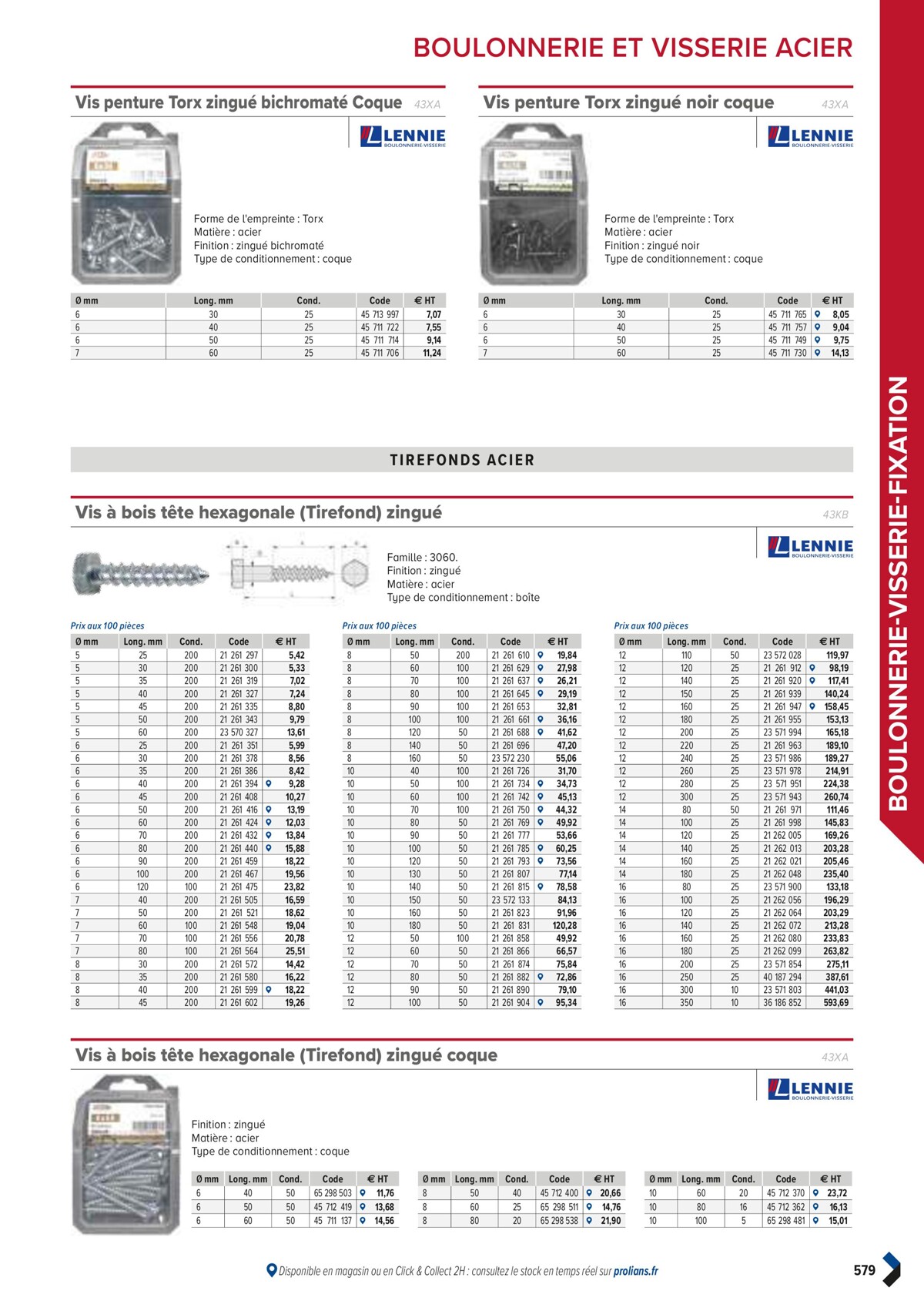 Catalogue PRO&DISPO L'OFFRE 100% STOCK DE PROLIANS, page 00581