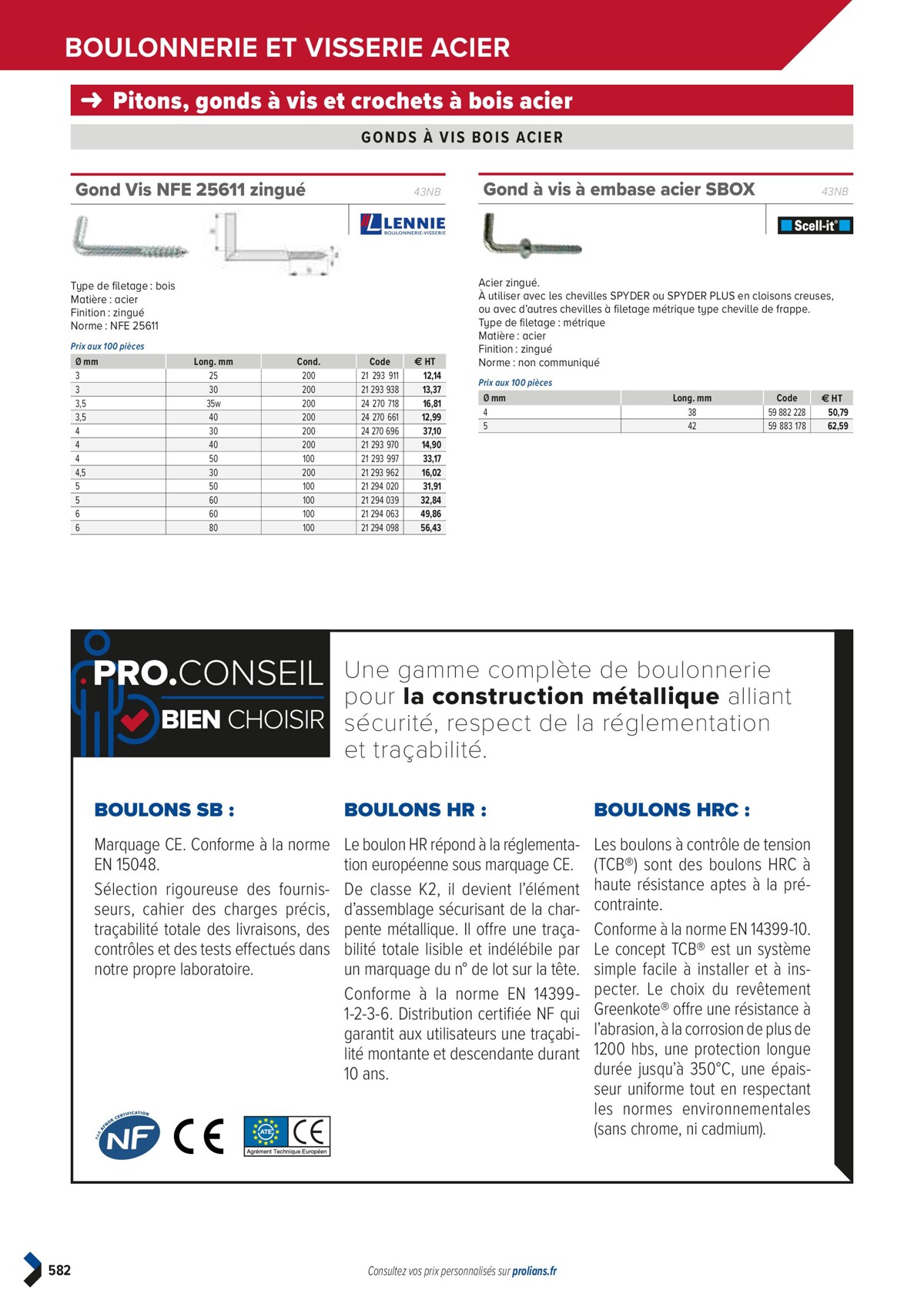 Catalogue PRO&DISPO L'OFFRE 100% STOCK DE PROLIANS, page 00584